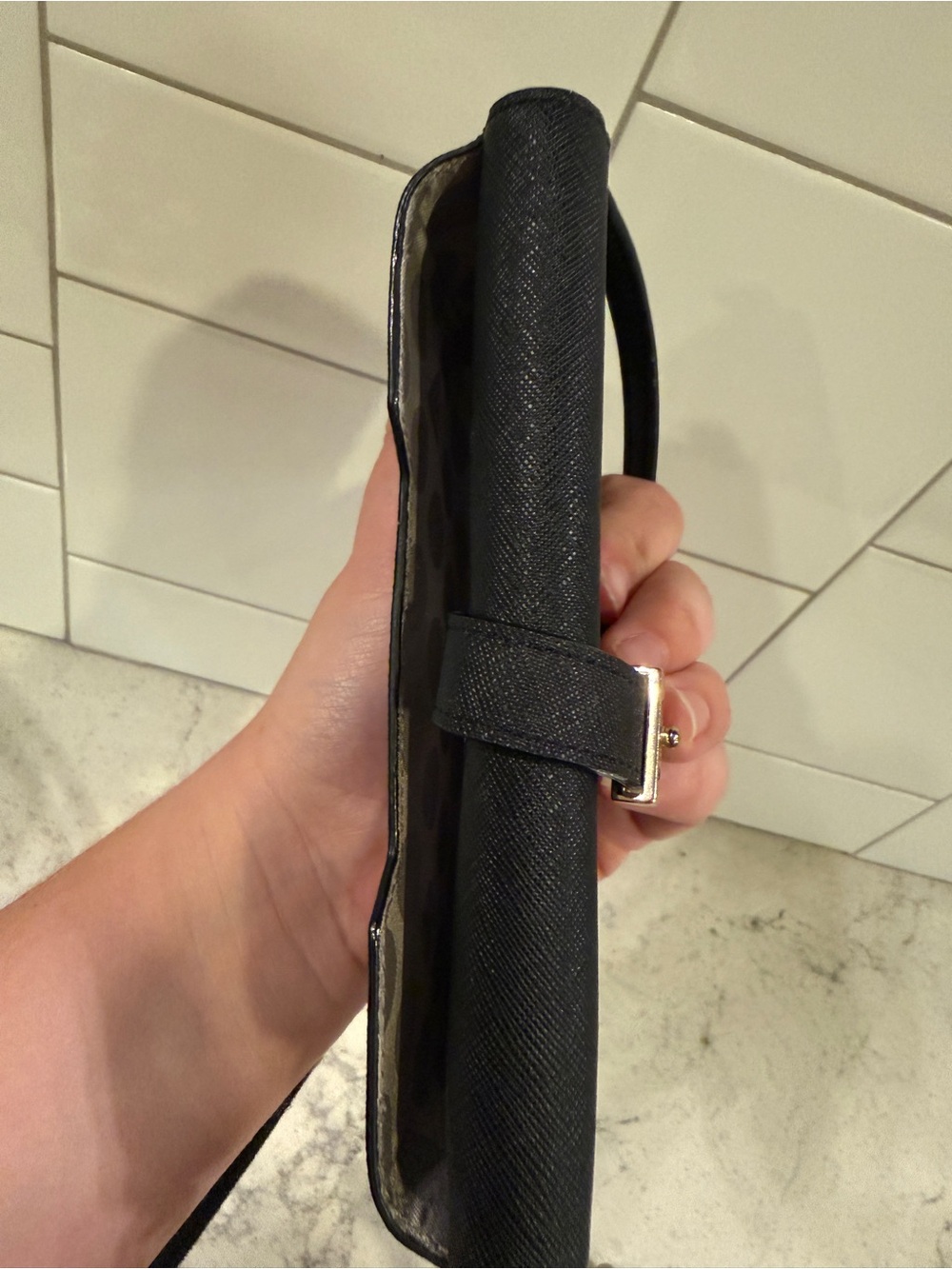 KATE SPADE Black Saffiano Leather Crossbody Wallet Bag - Picture 7 of 7